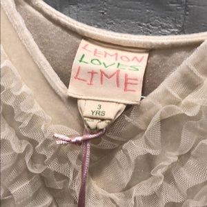 Dresses - New Lemon Loves Like Ivory Velour Tulle Dress Dresses - New Lemon Loves Like Ivory Velour Tulle Dress